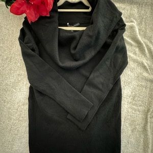 WHBM Black Long Sleeve Cowl Neck Sweater! Looks amazing on! Excellent condition